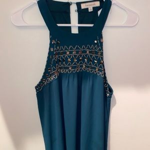 Teal Francesca’s Beaded Dress